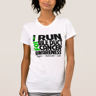 Camiseta Corro para la conciencia hepática del cáncer