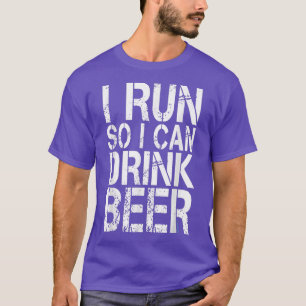 Camiseta Corro Para Poder Beber Cerveza
