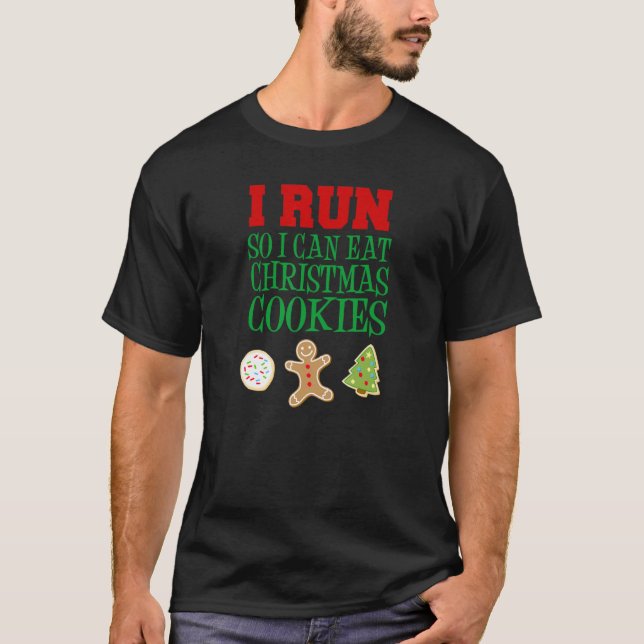 Camiseta Corro para poder comer galletas de Navidades 1 (Anverso)