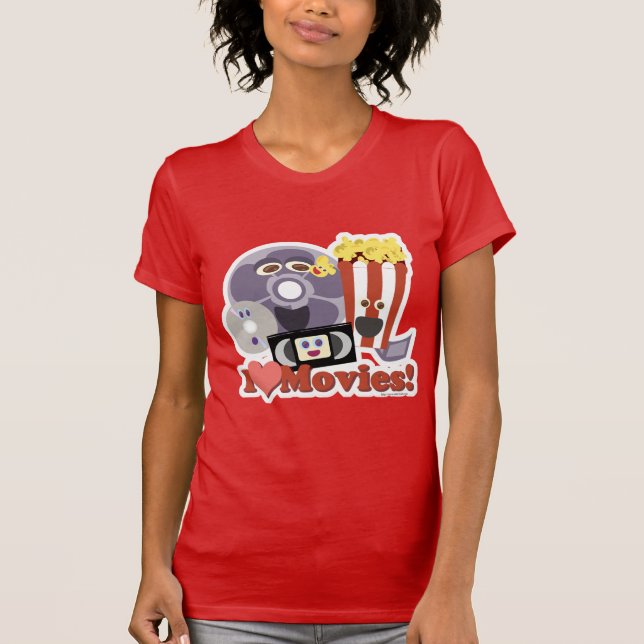 Camiseta ¡Corro Películas! (Anverso)