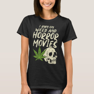 Camiseta Corro películas de terror de maleza se desmoronan