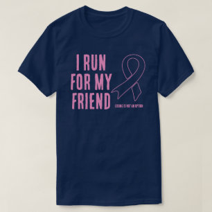 Camiseta Corro Por Mi Amigo Cinta Rosa