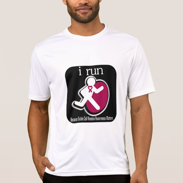 Camiseta corro porque importa la célula falciforme (Anverso)