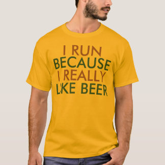 Camiseta Corro porque me gusta mucho decir cerveza