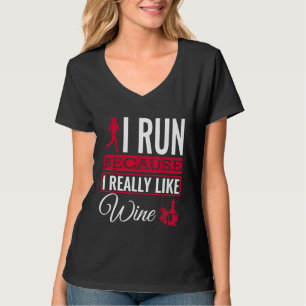 Camiseta Corro Porque Realmente Me Gusta Correr Vino