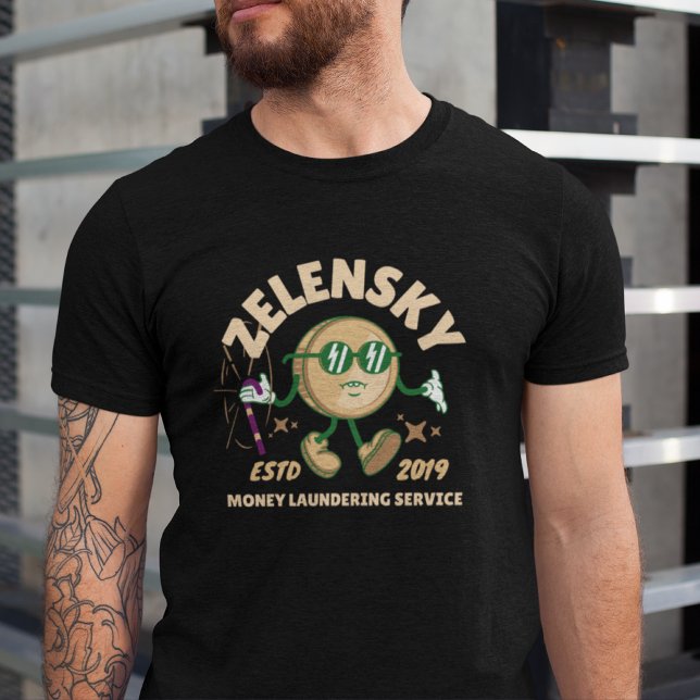 Camiseta Corrupción Zelensky deja a Ucrania lavado de diner (Subido por el creador)