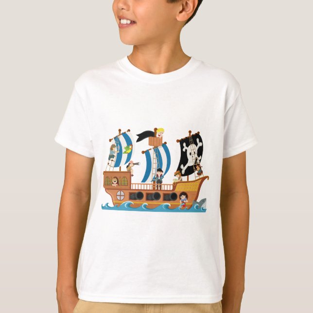 Camiseta Corsario del barco pirata (Anverso)