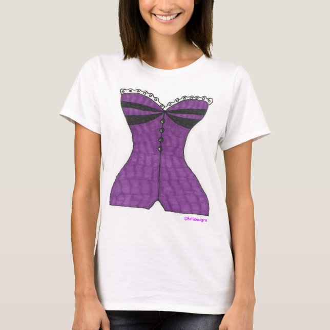 Camiseta Corsé púrpura (Anverso)