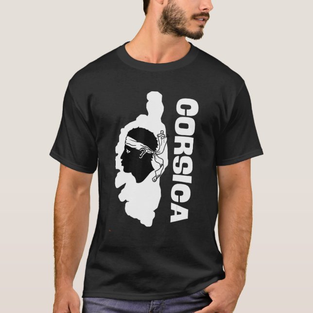 Camiseta Corsica Corsica 2b Head De Maure Corsica Francia (Anverso)