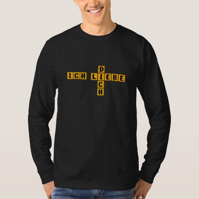 Camiseta Corsword alemán Ich Liebe Dich (Anverso)