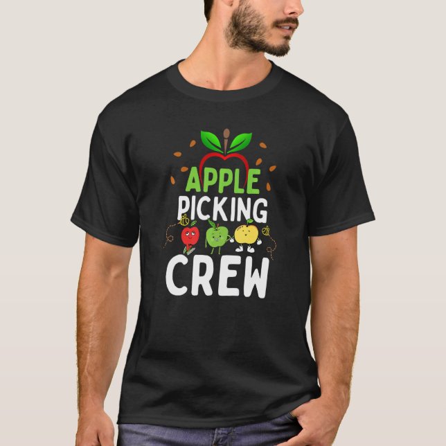 Camiseta Corta Caída Otoño Familia Compartida con Huertos A (Anverso)