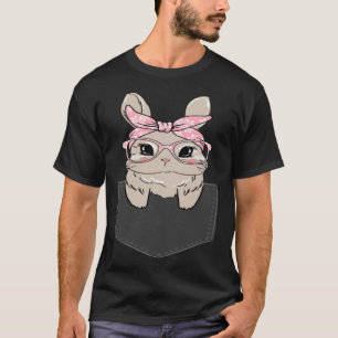 Camiseta Corta de ayuno de conejo de pascua de pascua bolsi