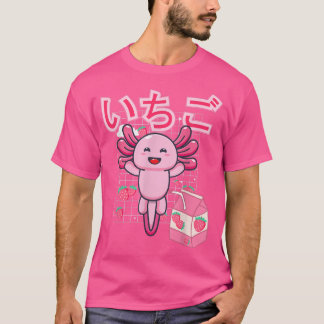Camiseta Corta de fresa estética japonesa rosa kawaii