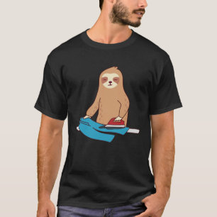 Camiseta Corta eslogan Planchar Rodent Lazy Cansado Pullove
