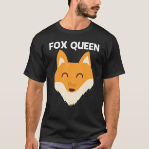 Camiseta Corta Fox Para Mujeres Mamíferas Mascotas De Anima