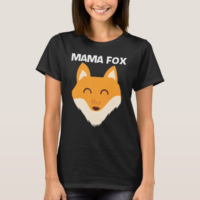 Camiseta Corta Fox Para Mujeres Mamíferas Mascotas De Anima (Anverso)