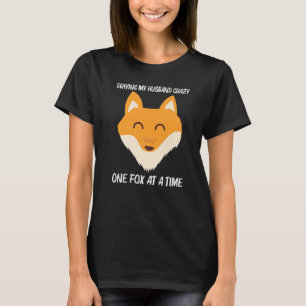 Camiseta Corta Fox Para Mujeres Mamíferas Mascotas De Anima