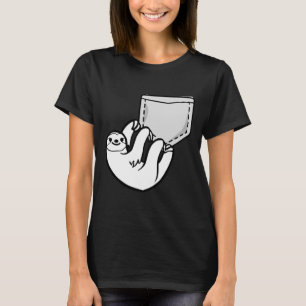 Camiseta Corta ranura de bolsillo colgando alrededor