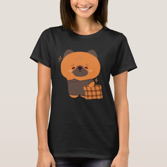 Camiseta Corta Sleepy German Shepherd Puppy (Anverso)