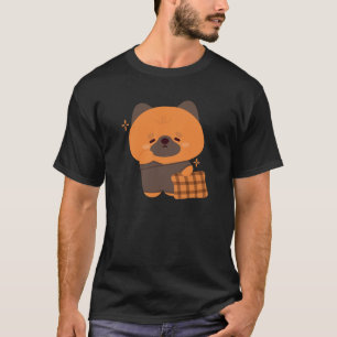 Camiseta Corta Sleepy German Shepherd Puppy