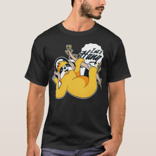 Camiseta Corta toon Sloth Lets Hang