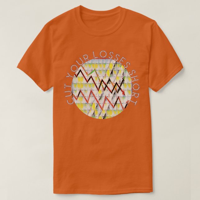 Camiseta Corta tus pérdidas en las cotizaciones bursátiles  (Diseño del anverso)