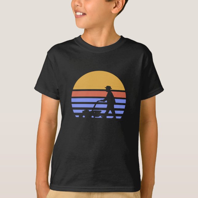 Camiseta Cortacésped Retro (Anverso)