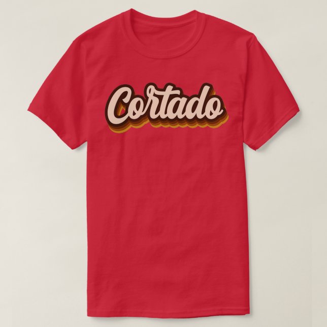 Camiseta Cortado (Diseño del anverso)