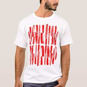 Camiseta Cortado y picado - Rojo