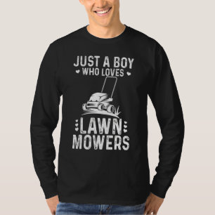 Camiseta Cortadoras Cortar Césped Cortadoras Solo Un Niño Q
