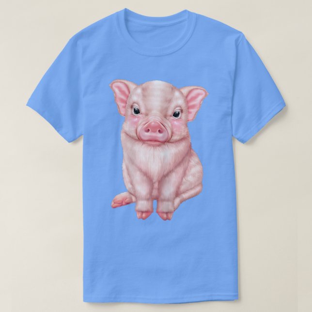 Camiseta Cortan Ropa De Cerdo De Kawaii Para Chicas Adolesc (Diseño del anverso)