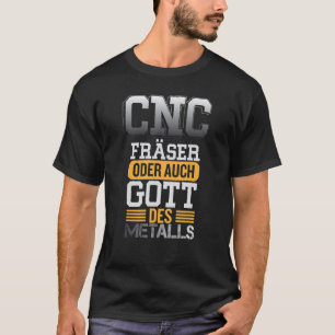 Camiseta Cortando el cortador mecánico Turner CNC Zerspaner