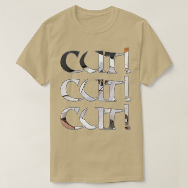 Camiseta Cortar (Diseño del anverso)