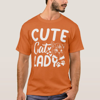 Camiseta Cortar a la dama del gato despreciar al dueño del