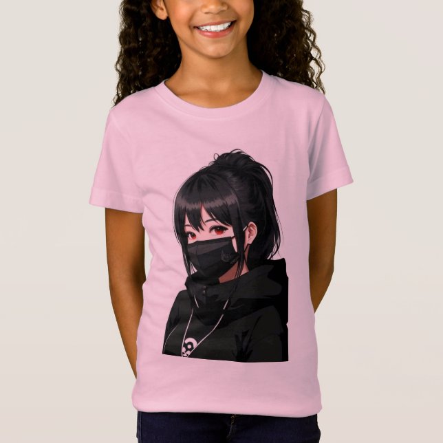 Camiseta Cortar chica de Anime (Anverso)