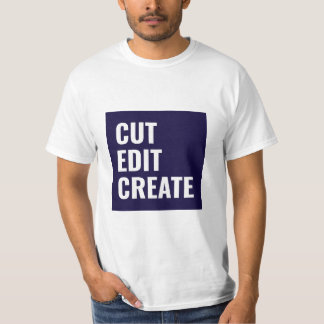 Camiseta Cortar, editar, crear el editor de vídeo T-Shirt