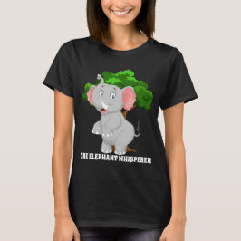 Camiseta Cortar el susurro del elefante agregar texto