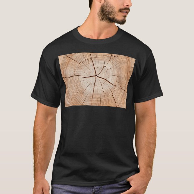 Camiseta Cortar el tronco del árbol a la mitad (Anverso)