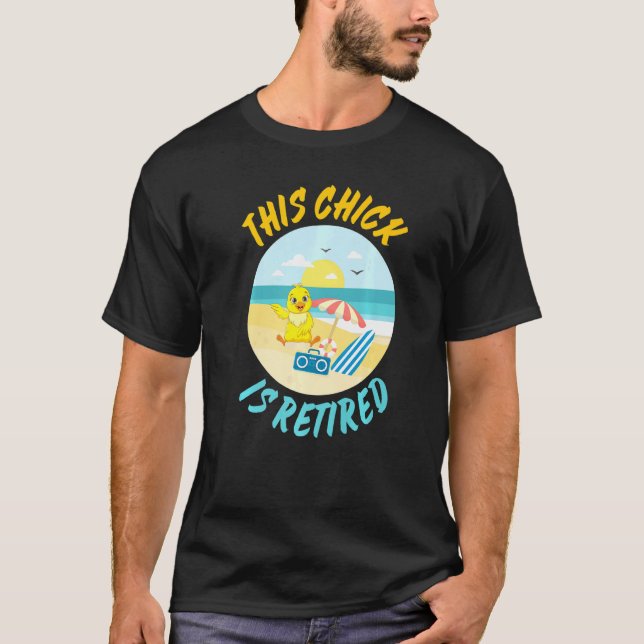 Camiseta Cortar Este Chick Es Jubilación Retirada Presente (Anverso)