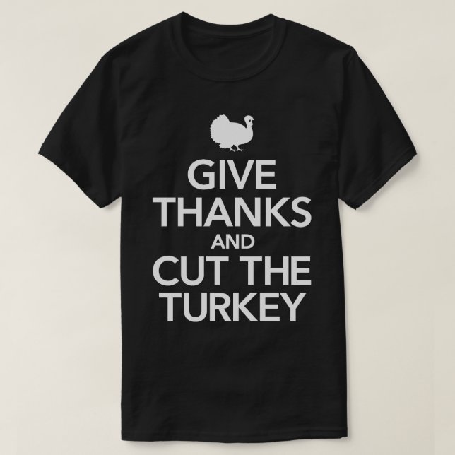 Camiseta Cortar la Turquía (Diseño del anverso)
