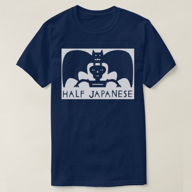 Camiseta Cortar medio papel japonés con monstruo en Jad Fai (Diseño del anverso)