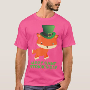 Camiseta Cortar St Patricks Day Fox Para Muchachos Hombres 