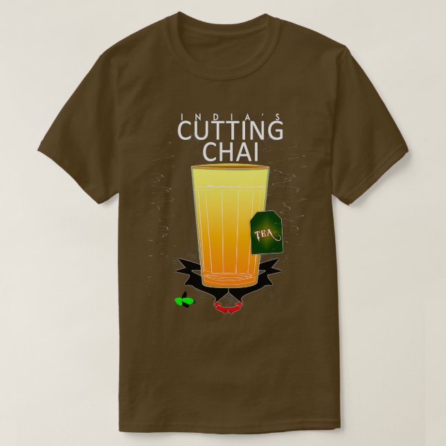 Camiseta cortar Tea Chai 2 (Diseño del anverso)