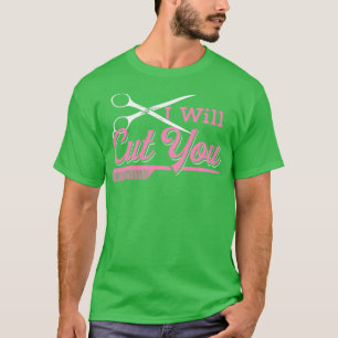 Camiseta Cortaré el obsequio de peluquería de las mujeres S