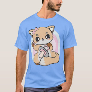 Camiseta Corte Anime Fox Con Soother Y Kawaii Para Otaku P