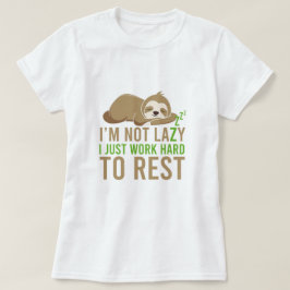 Camiseta Corte Brown Sloth No soy perezoso