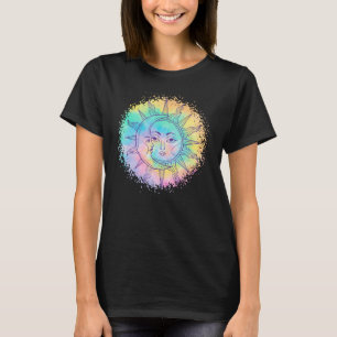Camiseta Corte casual del hipster Boho de Sun y Moon Tie Dy