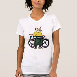 Camiseta corte de actitud de ajuste delgado