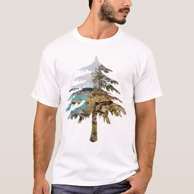 Camiseta Corte de la costa de Oregón (Anverso)