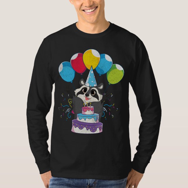 Camiseta Corte de la fiesta de cumpleaños de Panda Trash so (Anverso)